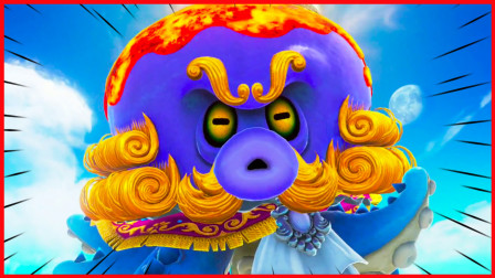 「摇摆兄妹」超级马里奥奥德赛，马里奥挑战海之国的章鱼国王！