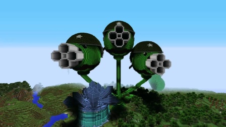 植物大战僵尸：加特林三连冠vs超级射手加特林皮亚丘射手!