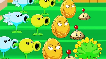 植物大战僵尸：太阳花拿着望远镜看见了僵尸！