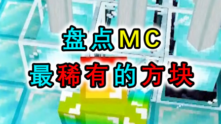 盘点MC超稀有的方块，海绵垫底，活塞能把末影水晶推下来？
