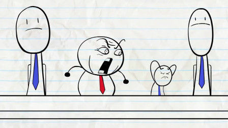 趣味动画：两个铅笔人