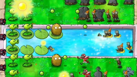 植物大战僵尸95版：冒险模式3-5关，大爷变小了！