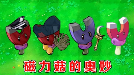 植物大战僵尸：不同版本中的磁力菇，都有哪些区别？