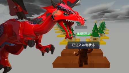 肥猫趣味游戏 乐高圣诞树酷跑大闯关，无意间乌鸦嘴开腔频繁重击失误