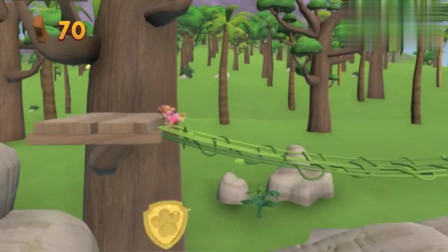 游戏汪汪队出发救援天天从树上掉下去，却发现了狗狗宝藏