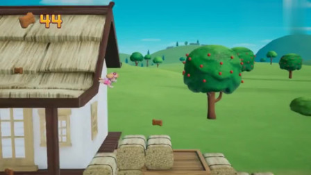 游戏汪汪队出发救援天天在苹果园拿到很多饼干，都快装不下了