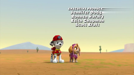 汪汪队立大功：狗狗们进行赛车比赛，结果出来了，两人打成了平手