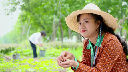 小草在那挑水施肥,喜凤却在田头嗑瓜子,还嫌小草动作慢