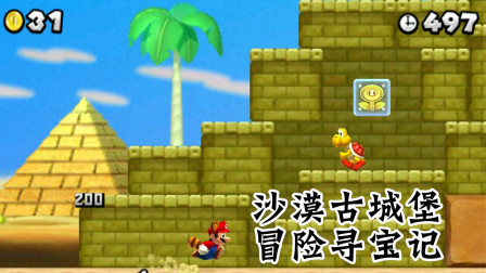 New Super Mario Bros. 2 新超级马里奥兄弟2 2-4世界-沙漠古城堡冒险寻宝记