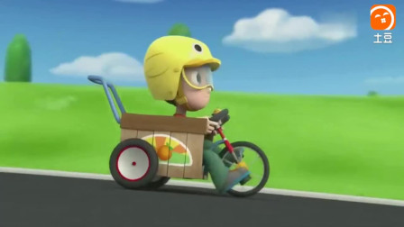 《汪汪队立大功》棒棒三轮车跑的太快了，很危险！