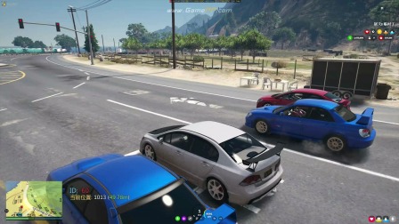 游戏GTA5 FiveM 多人联机平台RolePlay角色扮演服务器.双子星城記錄每天生活點滴之 日系車對決