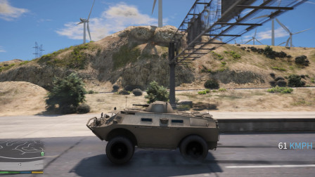 GTA5：把装甲车改成一万匹马力，40吨的战车也可以弹射起步！