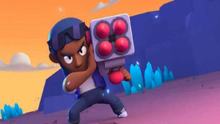 荒野乱斗 布洛克 扛着火箭炮我就上战场