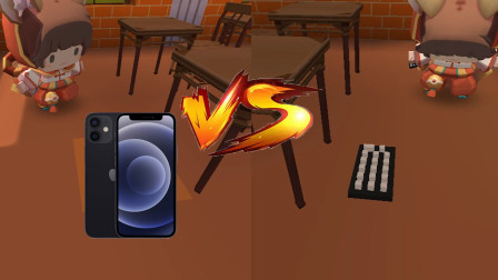 迷你世界：阿乾最新款苹果12和小表妹的诺基亚，你感觉哪个厉害