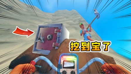 木筏求生联机298：我们挖到了小海盗的保险箱，好东西真不少