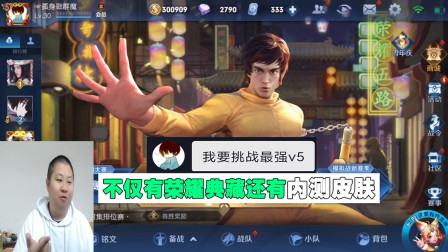 19岁大一同学挑战最强V5账号，不仅有荣耀典藏，还有内测皮肤