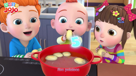 《超级宝贝JOJO》土豆之歌， 跟着妈妈做美味的土豆饼，美味又欢乐！