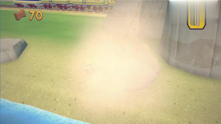 好玩的汪汪队游戏_大石头挡住了路，小力用风钻开路