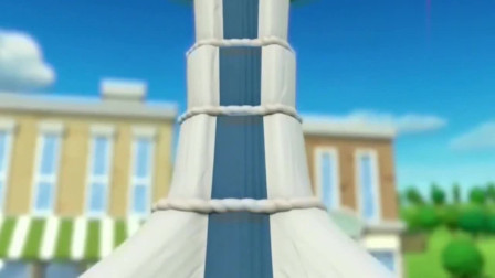 汪汪队：毛毛把蛋糕挂在脖子咬，你太会玩了！