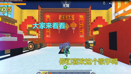 迷你世界：你们喜欢这个歌手吗 我记得我买过他的衣服
