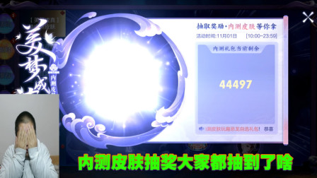 内测皮肤抽奖活动，看一下运气如何？能不能抽中个皮肤