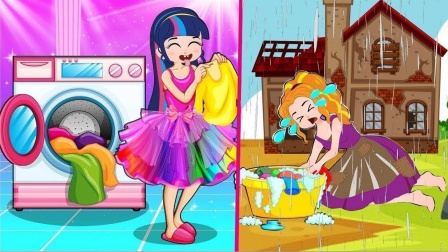 艾达琪把裙子拿走了，她拿的是谁的裙子呢？小马国女孩游戏