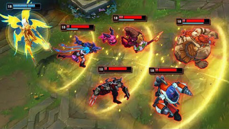 天使：真以为我一个人团灭不了你们五个，那你们可真的想多了！