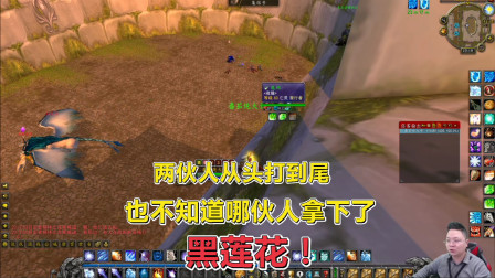 魔兽世界怀旧服: 定时定点刷新的黑莲花，两伙人为了它，大打出手
