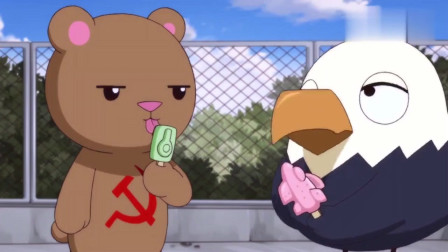 那年那兔那些事:熊和鹰在冷战,小鸡过来找事,说兔子欺负他