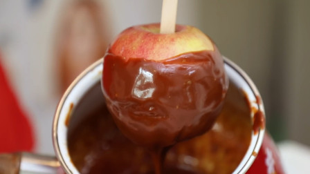 教你在家自制焦糖苹果，做法简单零失败