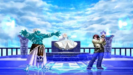 拳皇乱斗：这个蓝色无界有点猛，不用土系技能改用冰系超杀