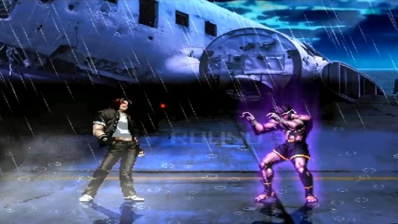 拳皇乱斗：蛇血东丈有点狂，被红眼草薙京摁地上一顿摩擦