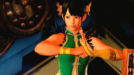 《街霸V》换装表演秀，穿中国传统武术服的春丽挺好看