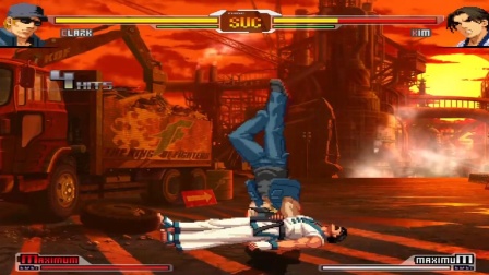 拳皇乱斗：克拉克超杀秀，被大佬揍过的人，至少骨折108块