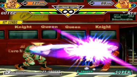 街霸VS拳皇：美国兵古列超杀秀，脚刀和手刀送你上路