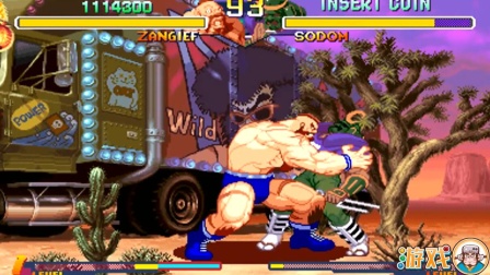 少年街霸3：桑吉尔夫VS索杜姆，苏联大汉无伤表演秀