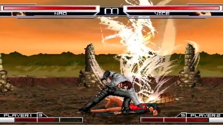 拳皇乱斗：NAO哥超杀表演秀，单手把薇思摁地上揍