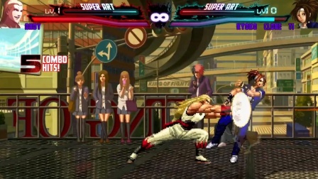 拳皇乱斗：安迪的8种超杀秀，陪练的是草薙京妹妹吗？