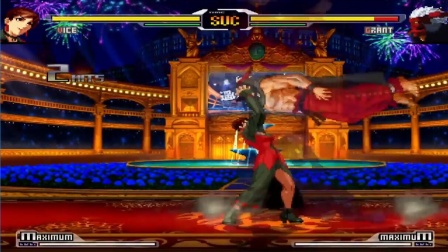 拳皇乱斗：薇思超杀表演秀，小姐姐双手抓头摔送你上路