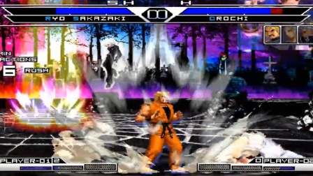 拳皇乱斗：坂崎良小宇宙爆发，终极奥义升龙拳打出2条龙KO大蛇