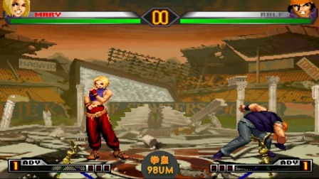 拳皇98UM：跟拉尔夫正面拼超杀，这个玛丽可能是要找死