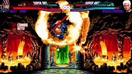 拳皇乱斗：比利的9种超杀秀，棍王在空中也能表演风火轮