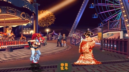 拳皇乱斗：不知火舞VS神秘少女，拳皇女神使劲浑身解数难逃一死