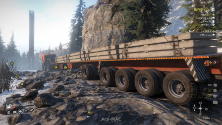 【雪地奔驰】我创造了一个奇迹 使用最大的拖车运输货物 全部载具都用上了 难度爆炸 育空DLC