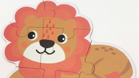 儿童简易拼拼乐,大狮子拼图玩具