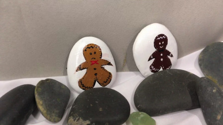 圣诞系列：小石头上演华丽变身，画成的姜饼人萌极了