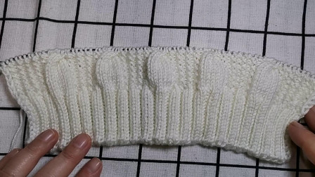 麻花开衫毛衣后片花型的编织方法一，适合编织各种款式的棒针毛衣图解视频