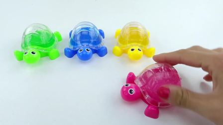 儿童益智：太空沙制作彩色小乌龟