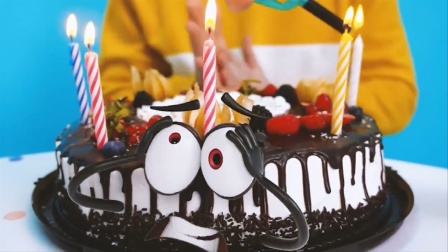 3D创意动画：无奈的生日蛋糕！