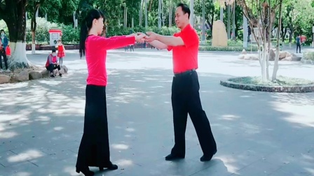 红舞狂广场舞双人舞快四拉手舞《红红的中国》2021年初六日